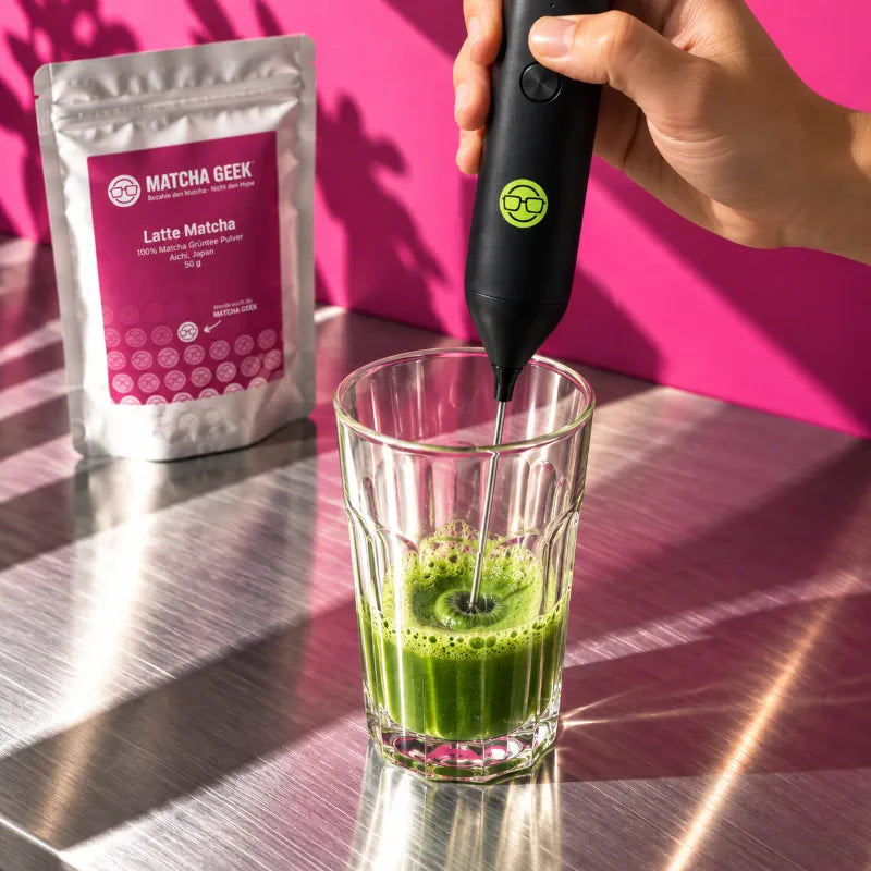 matcha für matcha latte kaufen für die zubereitung als warmen oder iced matcha latte
